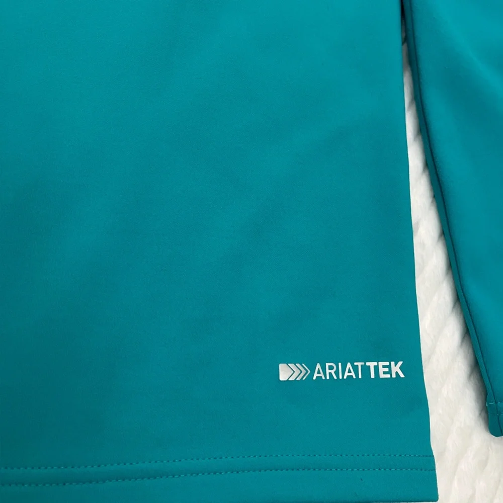 Ariat Tek Cold Series Pullover 1/4 Zip Top size xl Teal jacket sweatshirt shirt - Picture 8 of 14